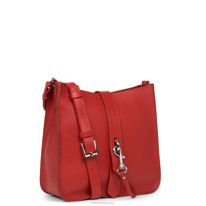 kadınlar m crossbody çanta foulonne çift kanca pudralı allık Lancaster Paris çanta H0LP1526