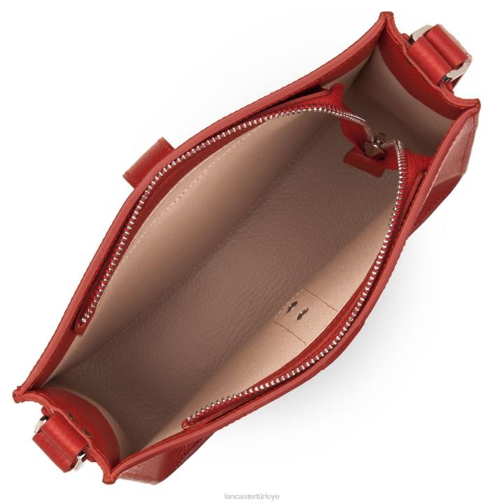 kadınlar m crossbody çanta foulonne çift kanca pudralı allık Lancaster Paris çanta H0LP1526