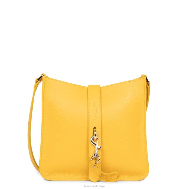 kadınlar m crossbody çanta foulonne çift kanca sarı-ya da Lancaster Paris çanta H0LP1534