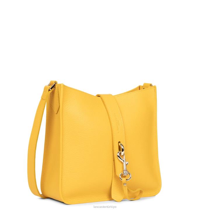 kadınlar m crossbody çanta foulonne çift kanca sarı-ya da Lancaster Paris çanta H0LP1534