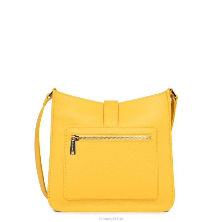 kadınlar m crossbody çanta foulonne çift kanca sarı-ya da Lancaster Paris çanta H0LP1534