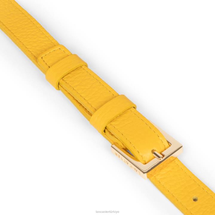 kadınlar m crossbody çanta foulonne çift kanca sarı-ya da Lancaster Paris çanta H0LP1534