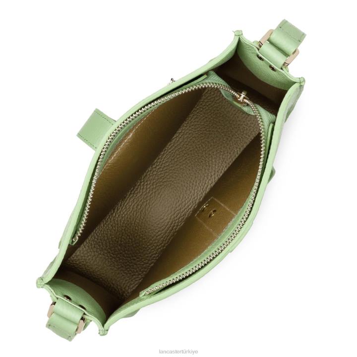 kadınlar m crossbody çanta foulonne çift kanca yeşim-veya Lancaster Paris çanta H0LP1538