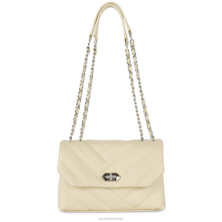 kadınlar m crossbody çanta havyar matelasse bej Lancaster Paris çanta H0LP2003