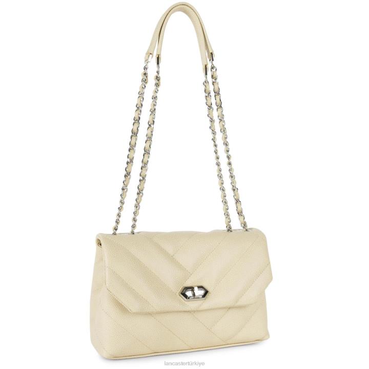 kadınlar m crossbody çanta havyar matelasse bej Lancaster Paris çanta H0LP2003