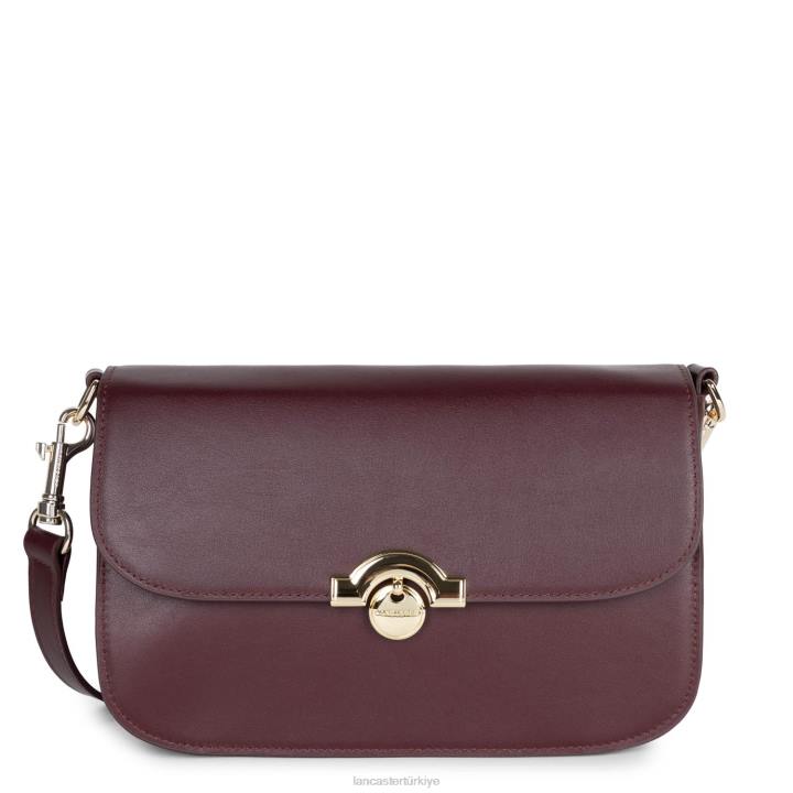 kadınlar m crossbody çanta moda madalyon bordo Lancaster Paris çanta H0LP2378