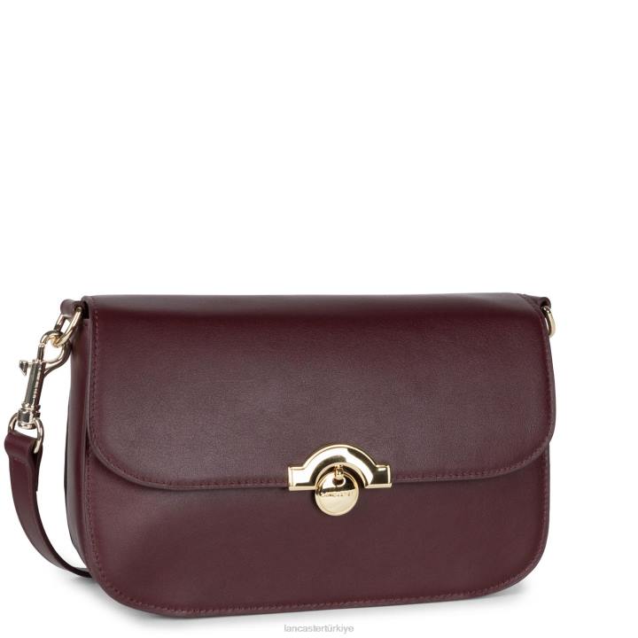 kadınlar m crossbody çanta moda madalyon bordo Lancaster Paris çanta H0LP2378