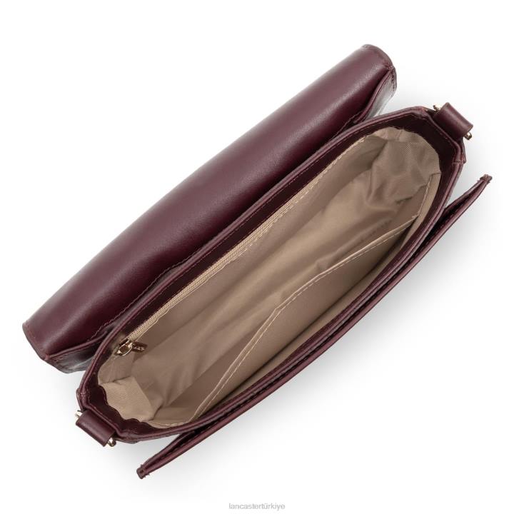 kadınlar m crossbody çanta moda madalyon bordo Lancaster Paris çanta H0LP2378