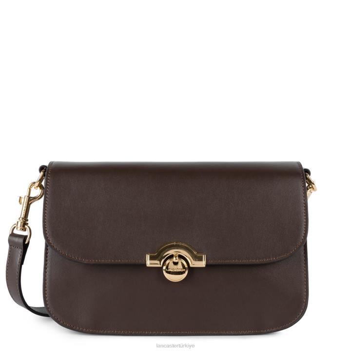 kadınlar m crossbody çanta moda madalyon kestane rengi Lancaster Paris çanta H0LP2385