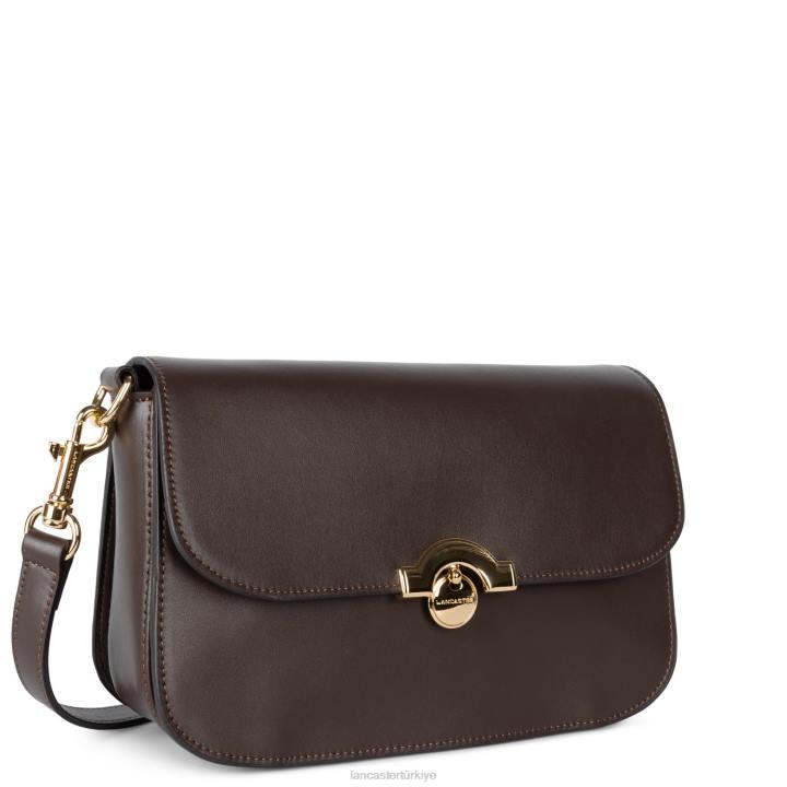 kadınlar m crossbody çanta moda madalyon kestane rengi Lancaster Paris çanta H0LP2385