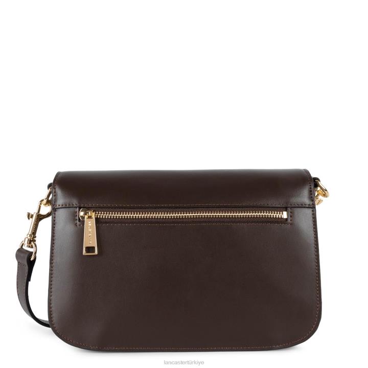 kadınlar m crossbody çanta moda madalyon kestane rengi Lancaster Paris çanta H0LP2385