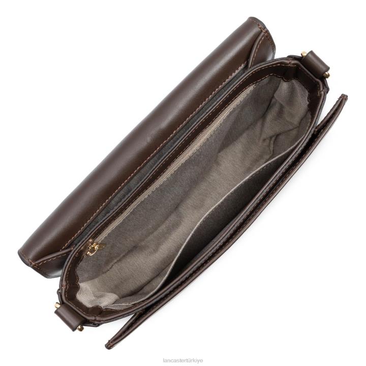 kadınlar m crossbody çanta moda madalyon kestane rengi Lancaster Paris çanta H0LP2385
