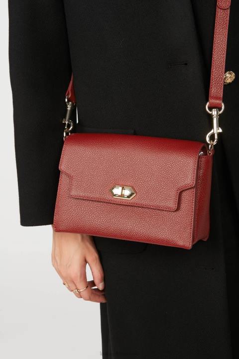 kadınlar stil sahibi çapraz askılı çanta foulonne milano kırmızı Lancaster Paris çanta H0LP1426