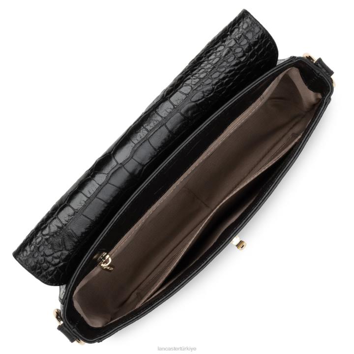 kadınlar baget çanta egzotik croco cn kara Lancaster Paris çanta H0LP4411