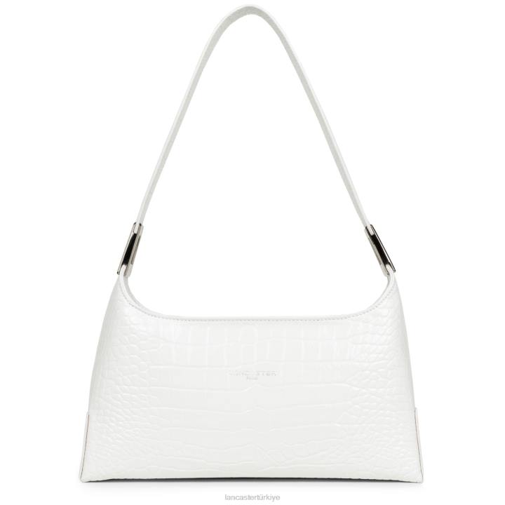 kadınlar baget çanta egzotik lezard ve timsah fr beyaz Lancaster Paris çanta H0LP456