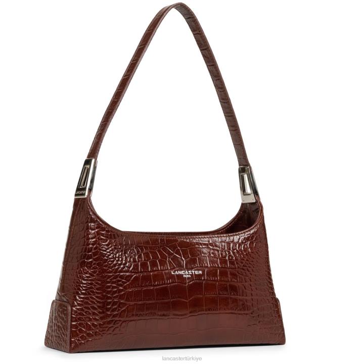 kadınlar baget çanta egzotik lezard ve timsah fr chataigne Lancaster Paris çanta H0LP449