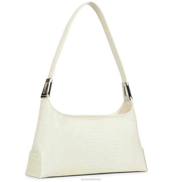 kadınlar baget çanta egzotik lezard ve timsah fr ekru-lezard Lancaster Paris çanta H0LP454