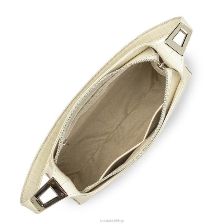 kadınlar baget çanta egzotik lezard ve timsah fr ekru-lezard Lancaster Paris çanta H0LP454