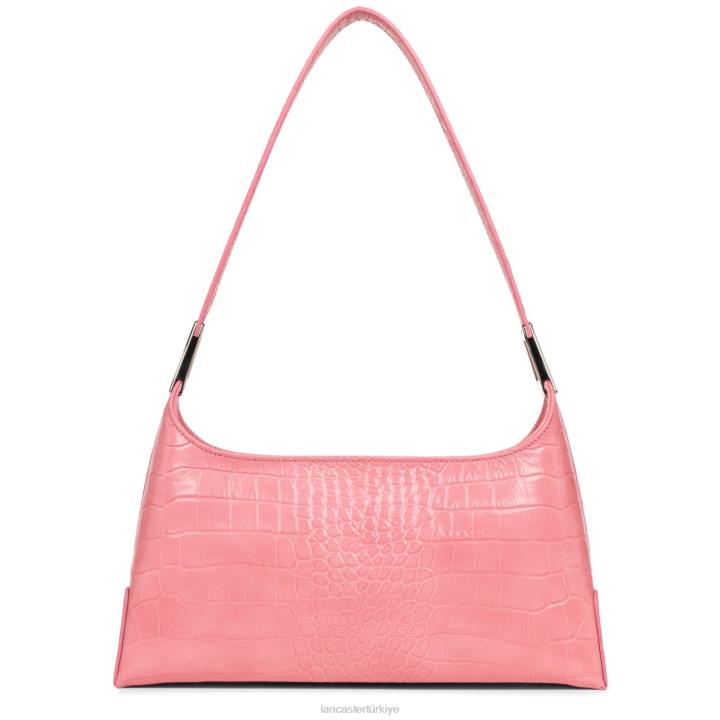 kadınlar baget çanta egzotik lezard ve timsah fr gül Lancaster Paris çanta H0LP452