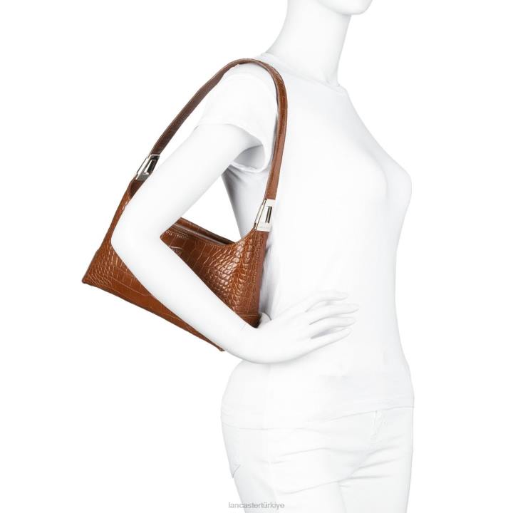 kadınlar baget çanta egzotik lezard ve timsah fr kara Lancaster Paris çanta H0LP448