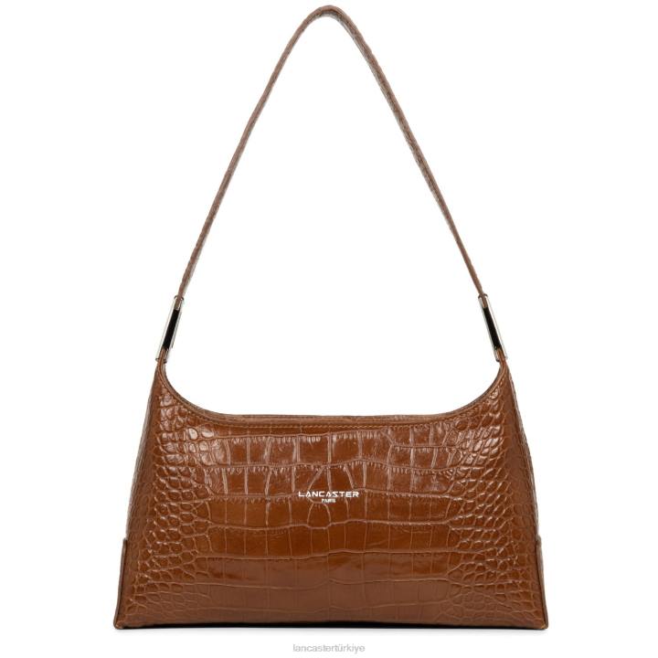 kadınlar baget çanta egzotik lezard ve timsah fr karamel Lancaster Paris çanta H0LP459