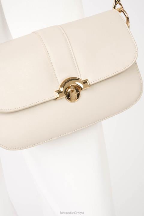 kadınlar baget çanta moda madalyon ekru Lancaster Paris çanta H0LP892