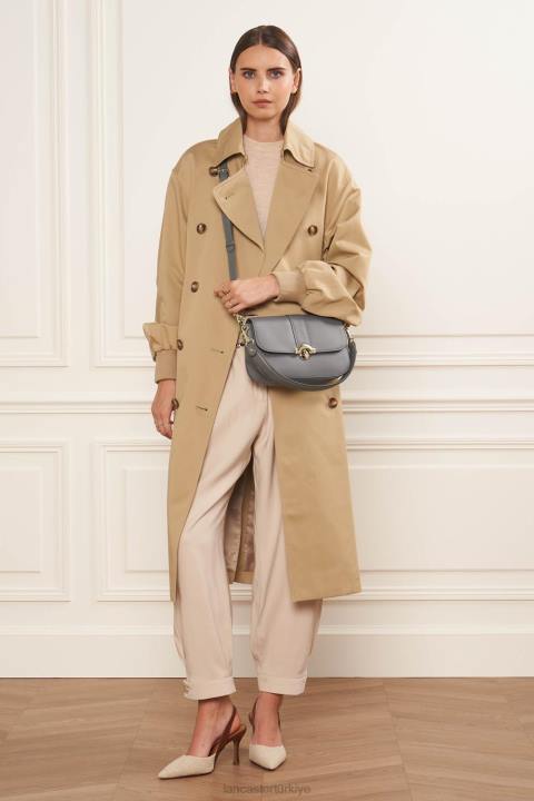 kadınlar baget çanta moda madalyon gris chaud Lancaster Paris çanta H0LP899