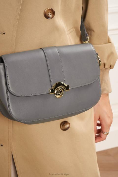 kadınlar baget çanta moda madalyon gris chaud Lancaster Paris çanta H0LP899