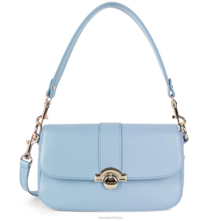 kadınlar baget çanta moda madalyon mavi ciel Lancaster Paris çanta H0LP896