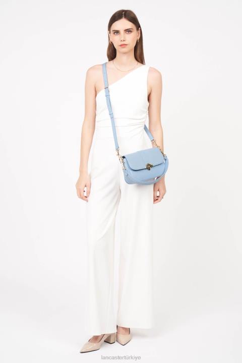 kadınlar baget çanta moda madalyon mavi ciel Lancaster Paris çanta H0LP896