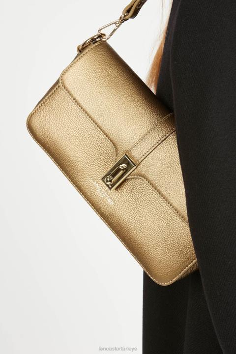 kadınlar baget çantası faulonne milano altın antika Lancaster Paris çanta H0LP297