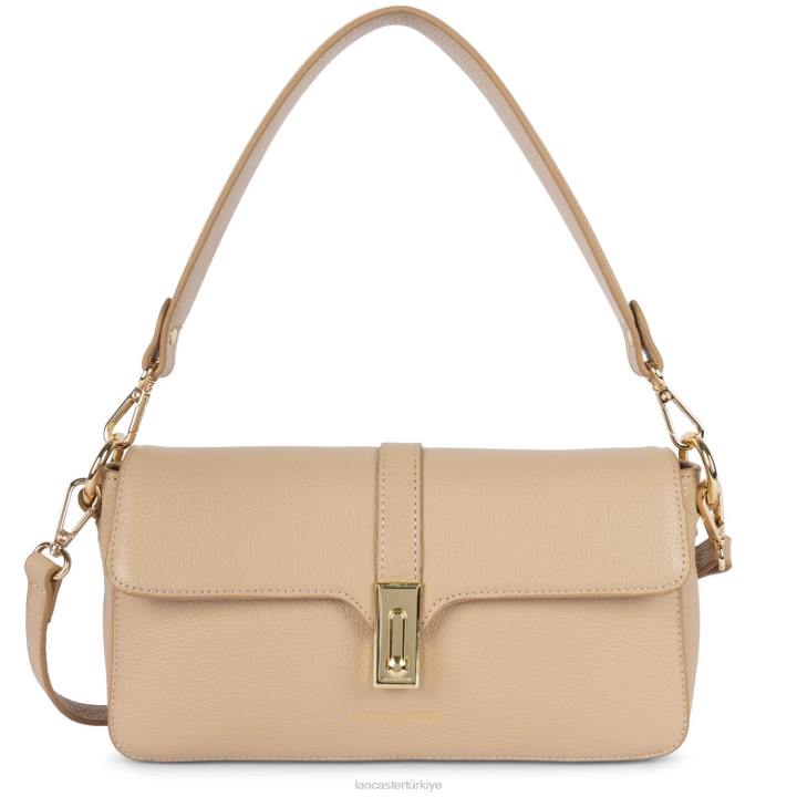 kadınlar baget çantası faulonne milano bej fonce Lancaster Paris çanta H0LP312