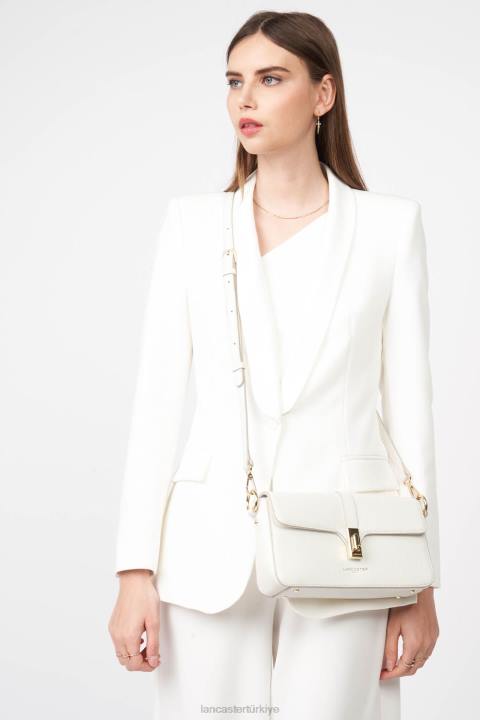 kadınlar baget çantası faulonne milano beyaz kasa Lancaster Paris çanta H0LP316