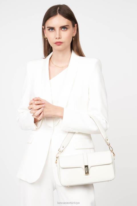 kadınlar baget çantası faulonne milano beyaz kasa Lancaster Paris çanta H0LP316