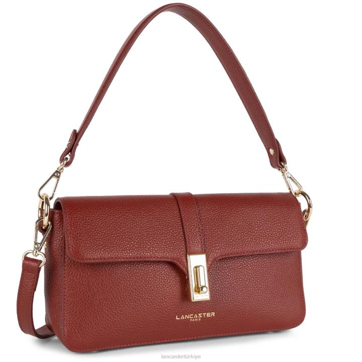 kadınlar baget çantası faulonne milano kırmızı Lancaster Paris çanta H0LP309