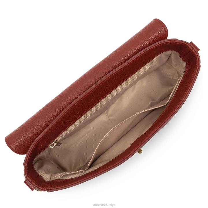 kadınlar baget çantası faulonne milano kırmızı Lancaster Paris çanta H0LP309