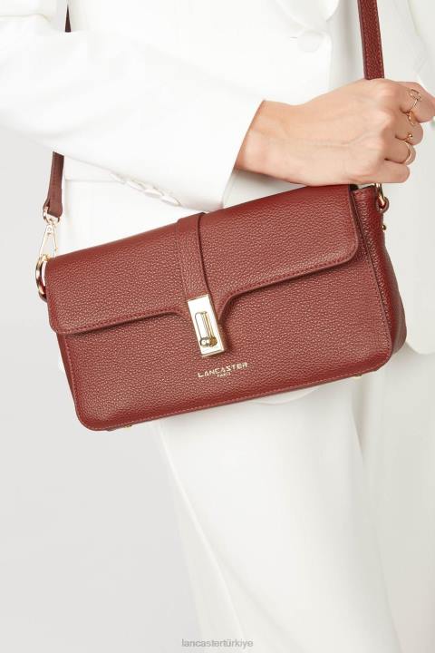 kadınlar baget çantası faulonne milano kırmızı Lancaster Paris çanta H0LP309