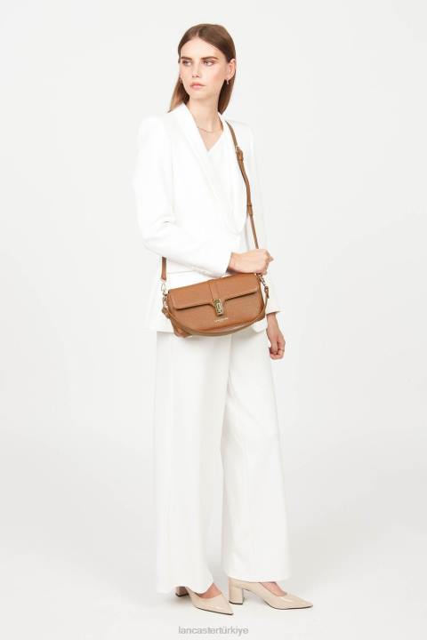 kadınlar baget çantası faulonne milano karamel Lancaster Paris çanta H0LP313