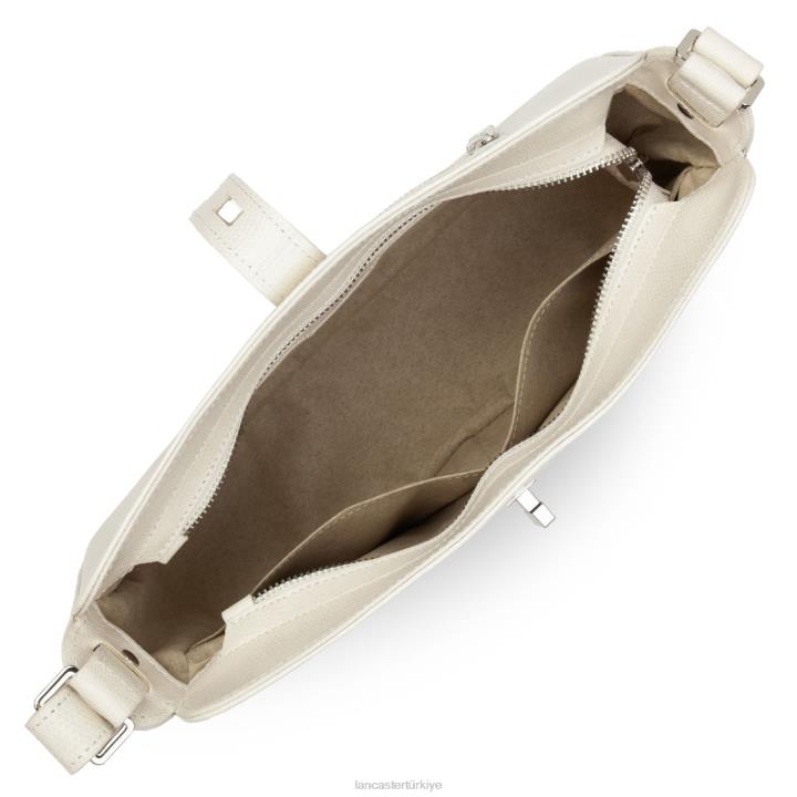 kadınlar baget çantası lucertola ekru Lancaster Paris çanta H0LP4161