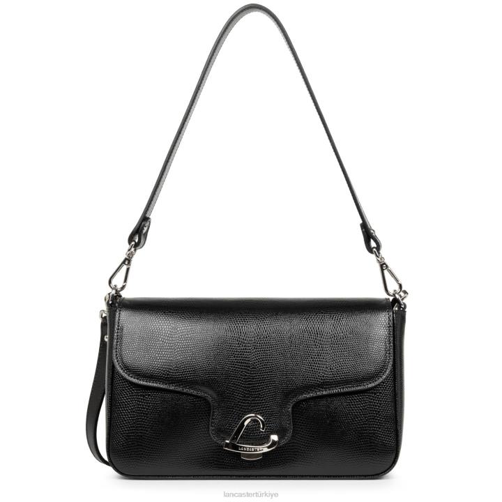 kadınlar baget çantası lucertola kara Lancaster Paris çanta H0LP3248