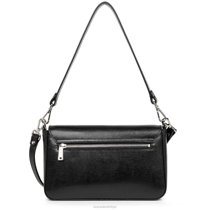 kadınlar baget çantası lucertola kara Lancaster Paris çanta H0LP3248