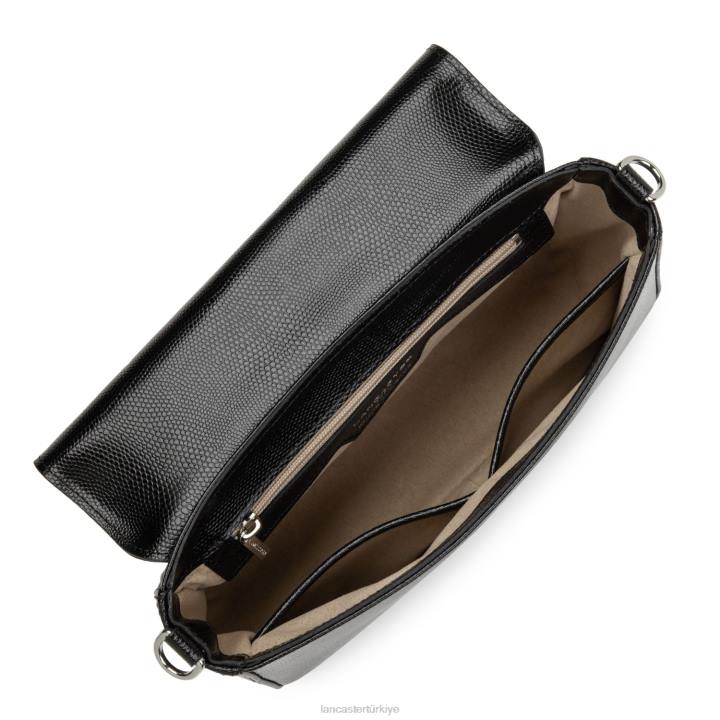 kadınlar baget çantası lucertola kara Lancaster Paris çanta H0LP3248