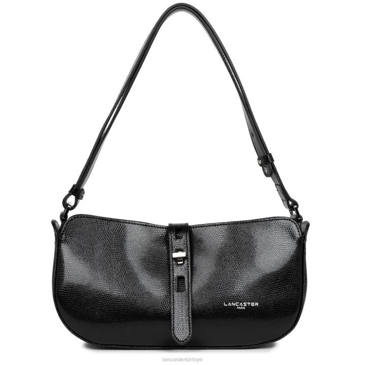 kadınlar baget çantası lucertola kara Lancaster Paris çanta H0LP4157