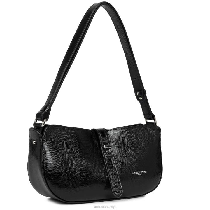 kadınlar baget çantası lucertola kara Lancaster Paris çanta H0LP4157