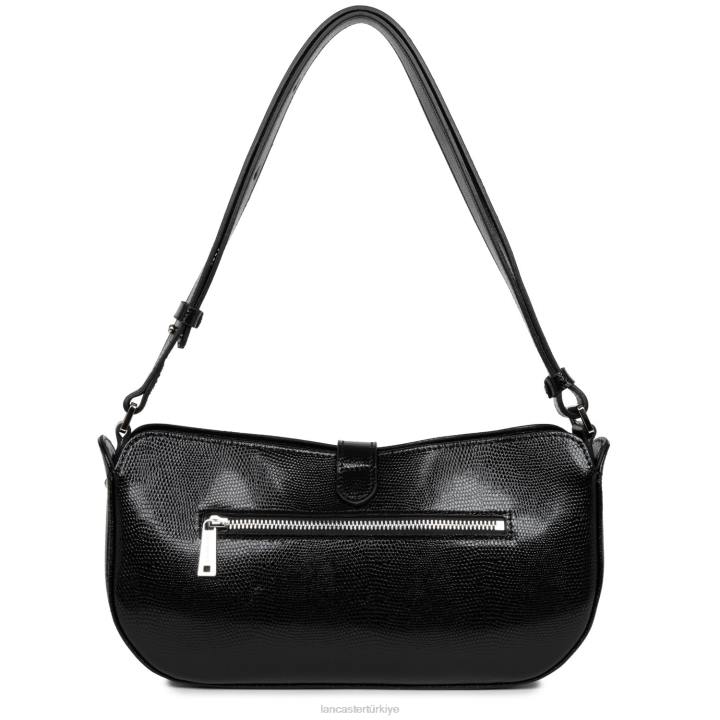 kadınlar baget çantası lucertola kara Lancaster Paris çanta H0LP4157