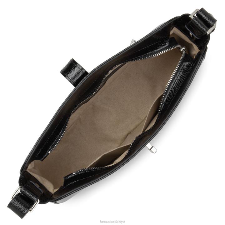 kadınlar baget çantası lucertola kara Lancaster Paris çanta H0LP4157