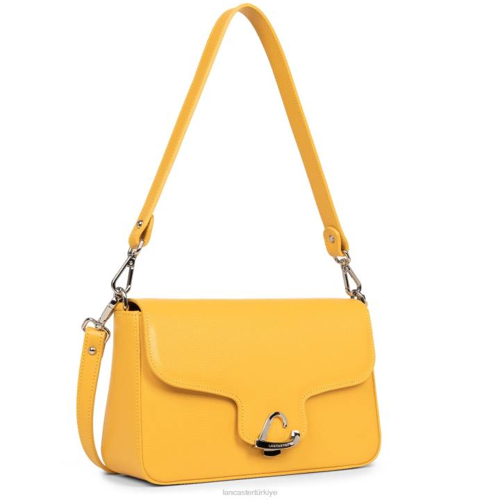 kadınlar baget çantası lucertola sarı Lancaster Paris çanta H0LP3247