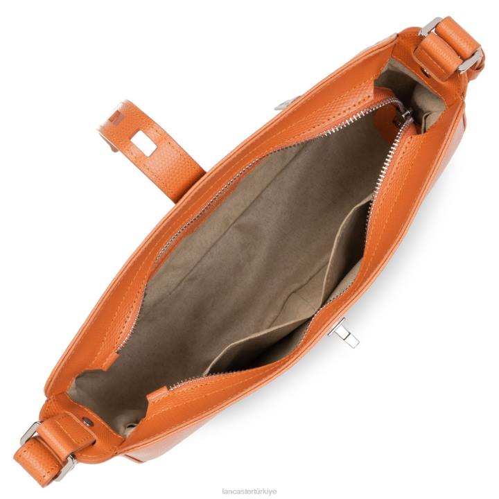 kadınlar baget çantası lucertola turuncu Lancaster Paris çanta H0LP4159