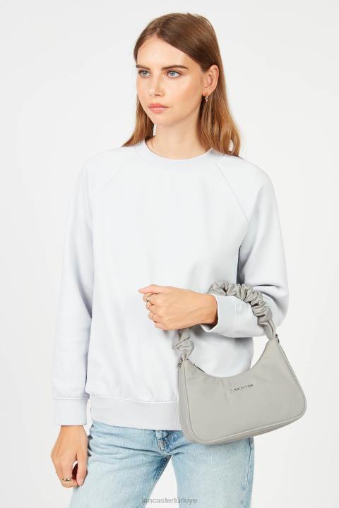 kadınlar küçük baget çantası temel chouchou Gris Clair Lancaster Paris çanta H0LP86