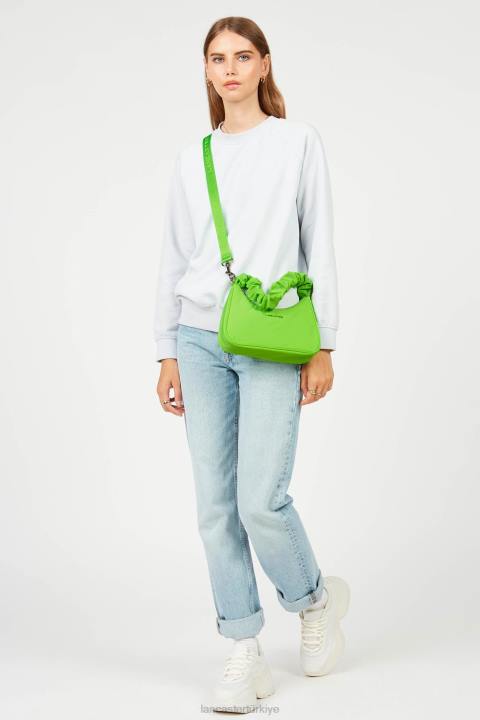 kadınlar küçük baget çantası temel chouchou dikey grip Lancaster Paris çanta H0LP96